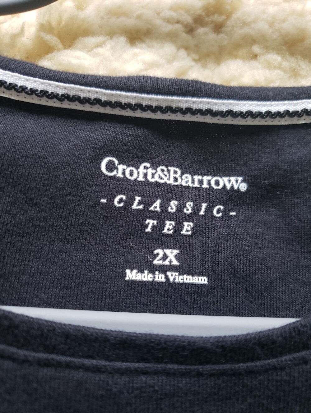 Croft & Barrow Black Classic Long Sleeve Tee Cotton Size 2X - Picture 9 of 11